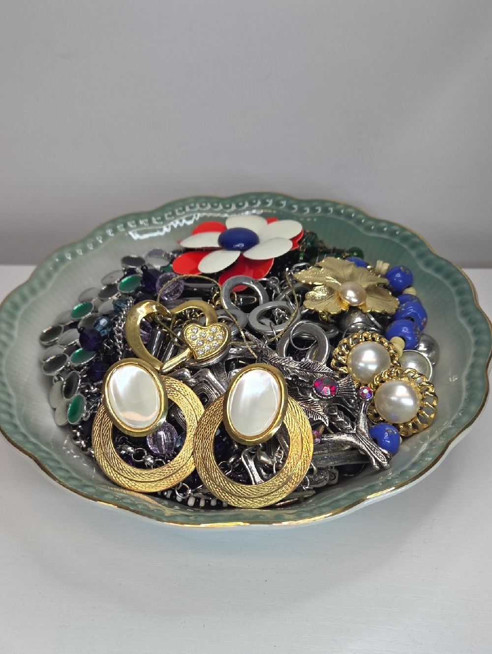 Made In Japan Bowl Filled With Jewelry